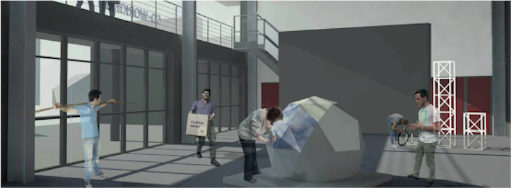 la-passerelle_interieur Modèle 3D de la devanture du bâtiment de La Passerelle